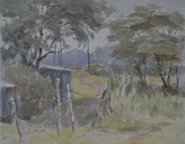 （４２０６）水彩 ３５ｘ４４ｃｍ　２０２２年